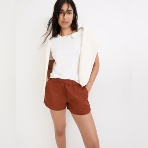 Madewell Women's Burnt Red Pull-On Shorts, M